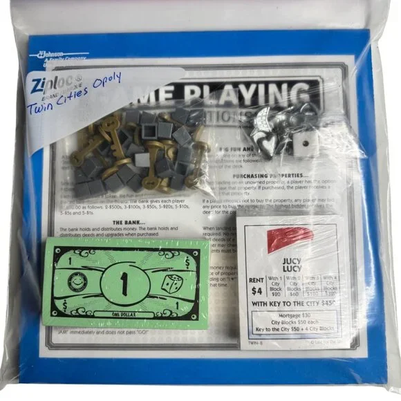 Twin Cities Opoly Board Game Complete 2010s Spa Productions New No Box Minnesota - Picture 12 of 13